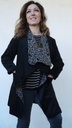 Wallet jacket in silk and wax velvet 