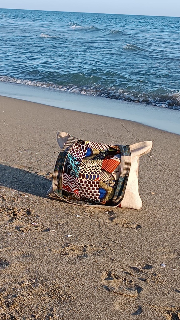 Patchwork Bag Juta and wax