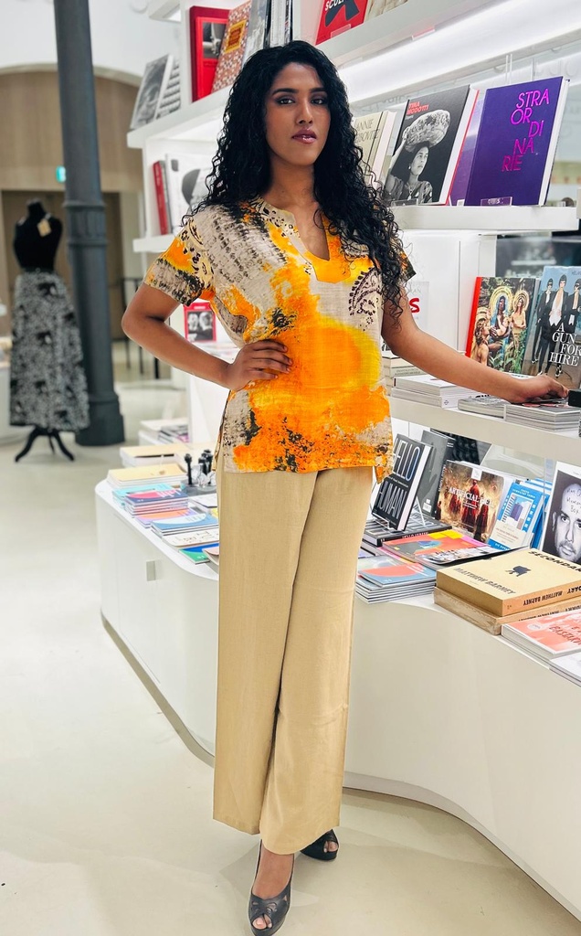 Pantaloni lino "Kow"