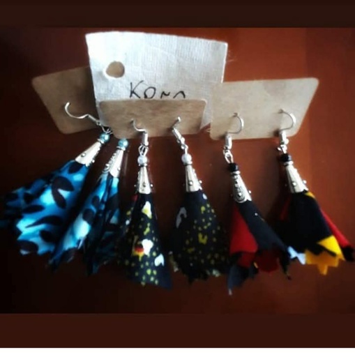 orecchini stoffa piccoli